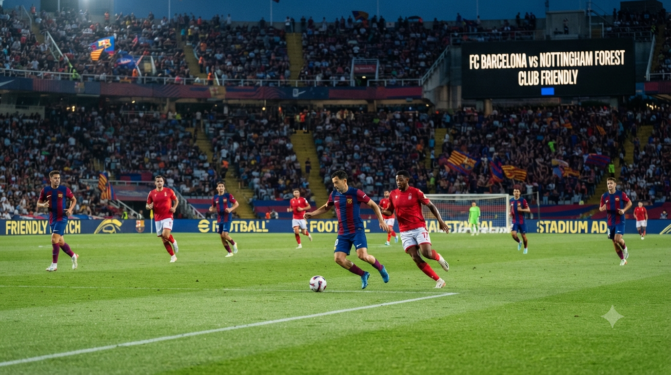 Jalalive Hadirkan Streaming Barcelona vs Nottingham Forest Club Friendly Dini Hari Ini Pukul 02.00 WIB